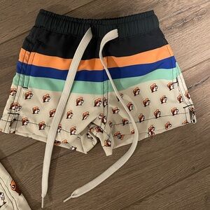 Bucee's Colorblock Logo Swim Shorts Trunks 6-9 m